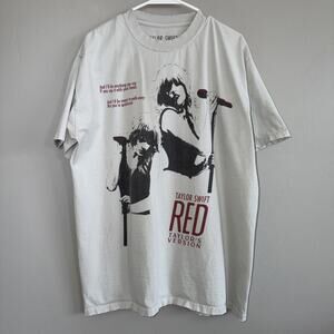 Taylor Swift RED Taylor’s Version Tour Concert TShirt XL Distressed VTG Inspired